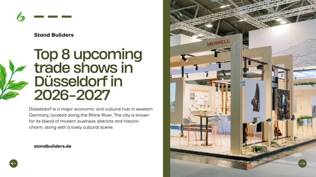 Top 8 upcoming trade shows in Düsseldorf in 2026-2027