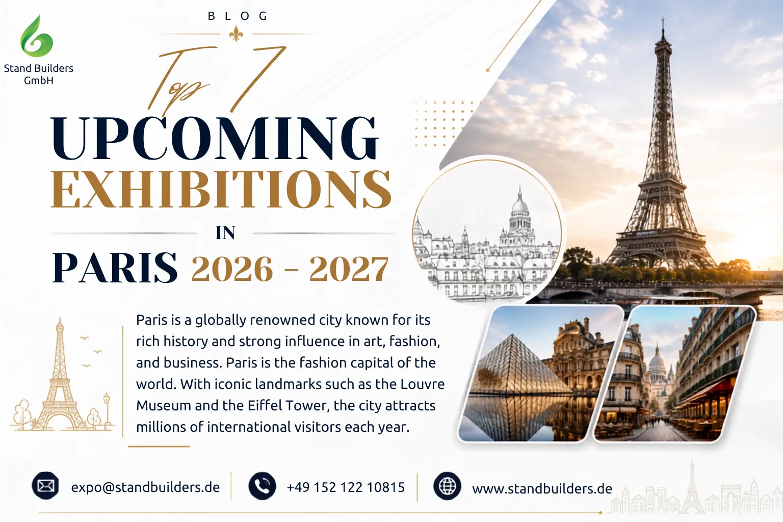 Top 7 upcoming exhibitions in Paris 2026 – 2027