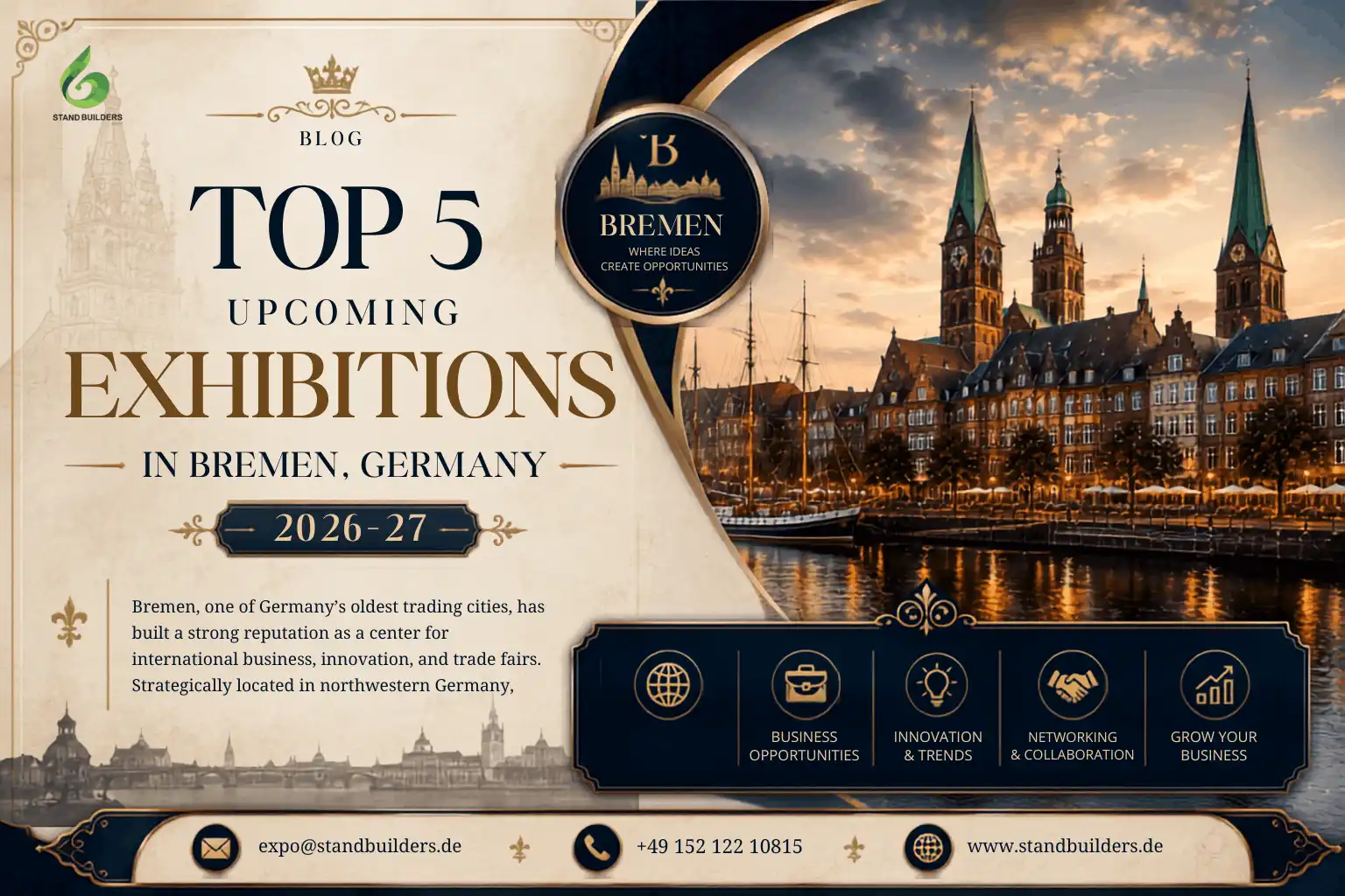 Top 5 upcoming exhibitions in Bremen | standbuilders.de