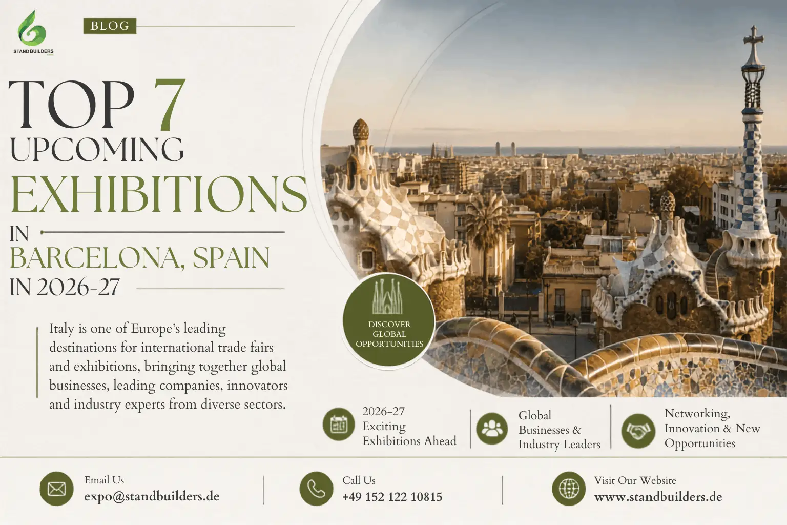 Top 7 upcoming exhibitions in Barcelona | standbuilders.de