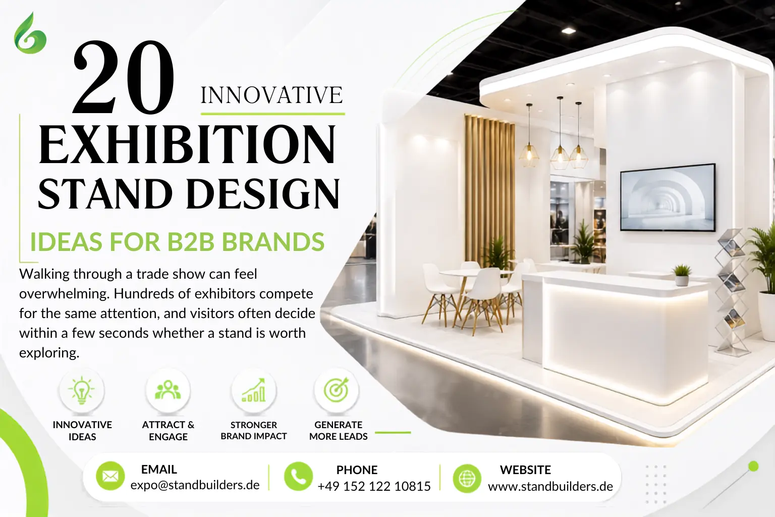 20 Innovative Exhibition Stand Design Ideas for B2B Brands